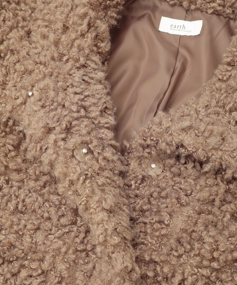 earth music&ecology プードルファーショートブルゾン 