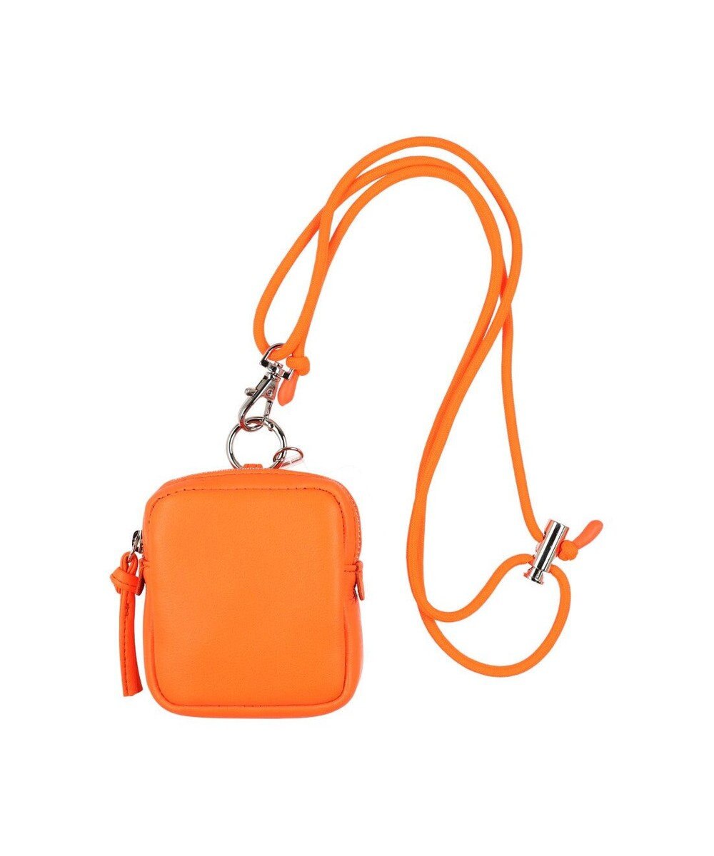 UNBILLION ペルケ perche / 蛍光レザーストラップ付き・チャームポーチショルダー 