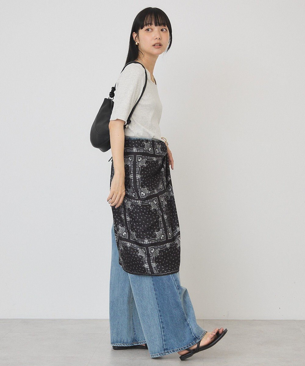 AMERICAN HOLIC スクエアネック5分袖プルオーバー 