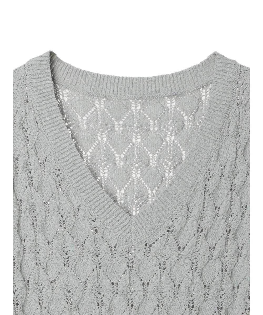 earth music&ecology クロッシェラインニットベスト 