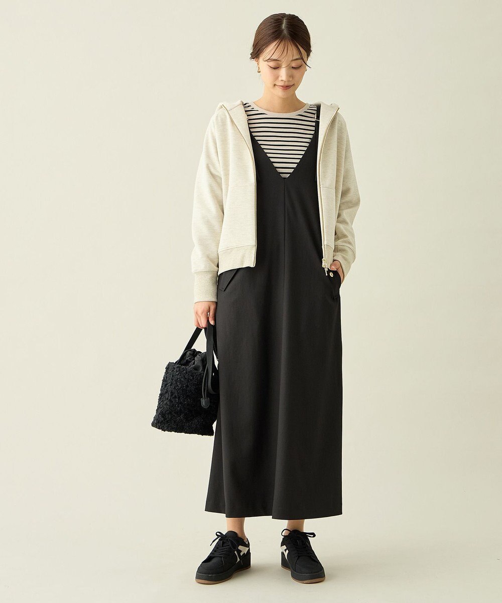 ANY L ラメダンボールダブルジップパーカー 