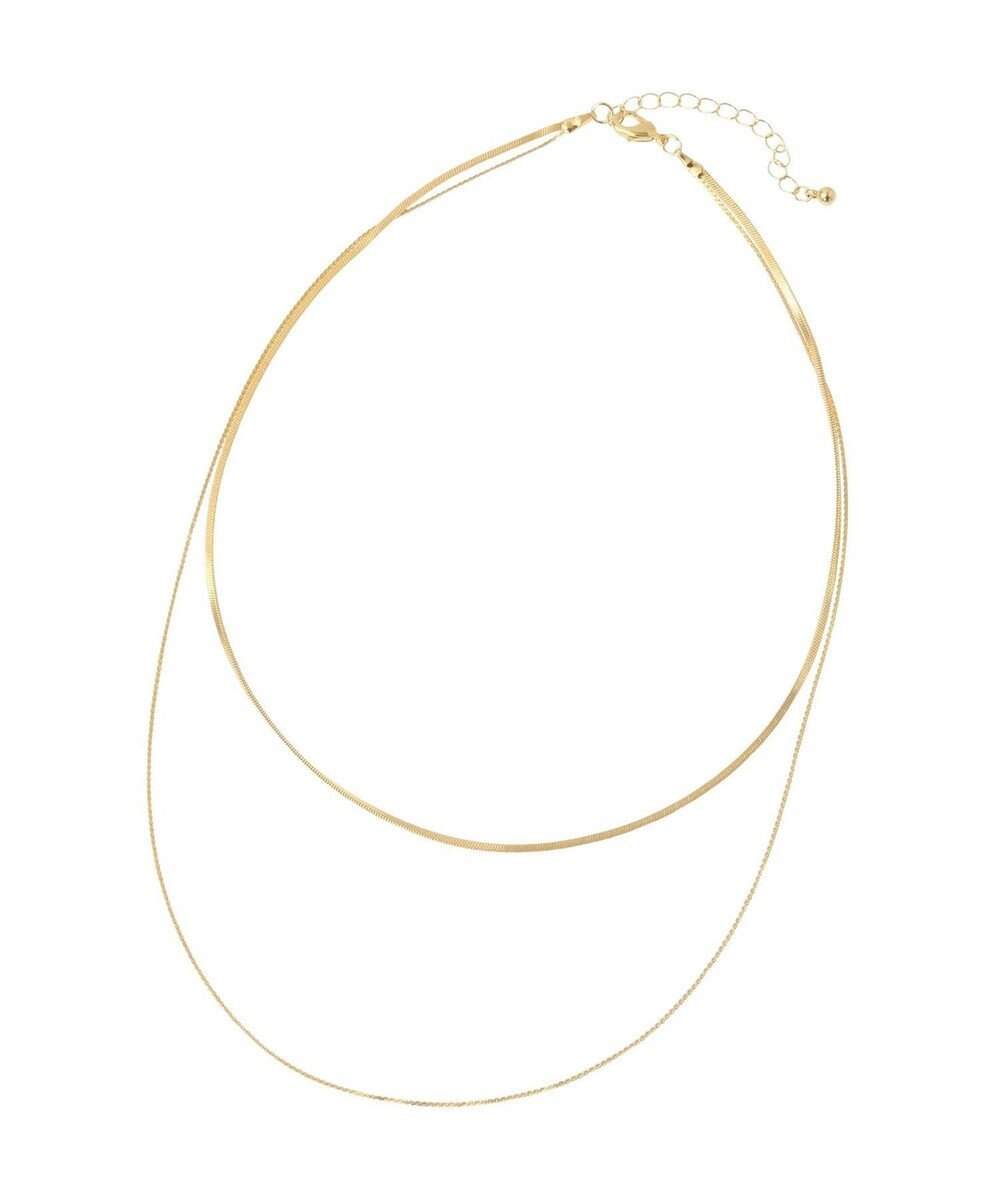 Green Parks ・ＨＡＬＦ　ＴＩＭＥ　シンプル２連ネックレス 