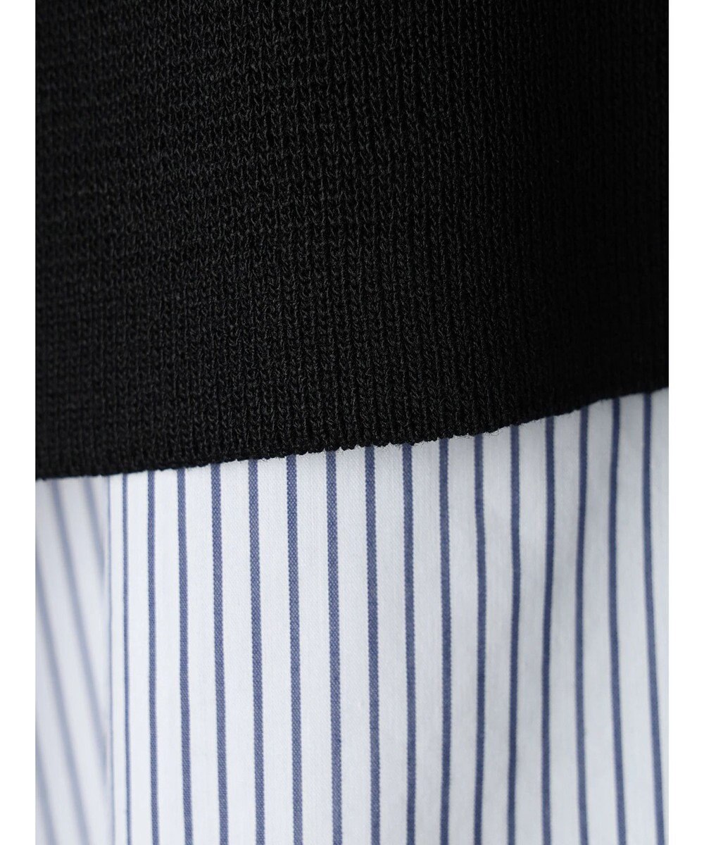 CRAFT STANDARD BOUTIQUE 【洗える】ニットベスト+シャツワンピース-SET 