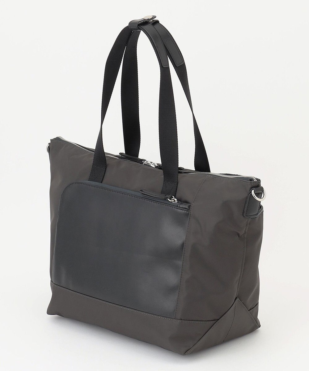 Y'SACCS ナイロン×リサイクルレザー　コンビマルチトート 