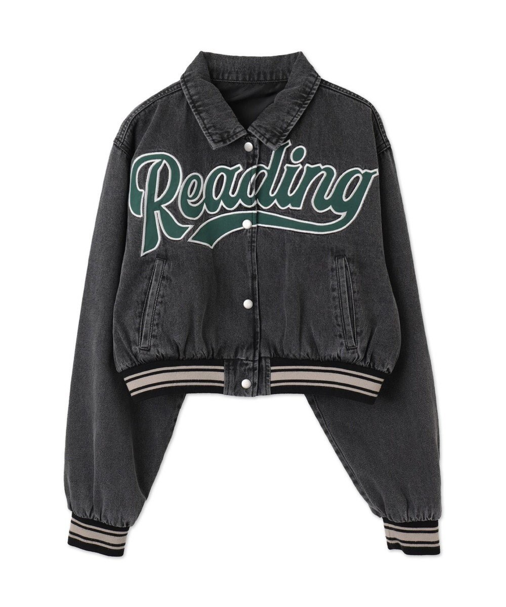 WEGO スタジアムロゴデニムショートスタジャン 