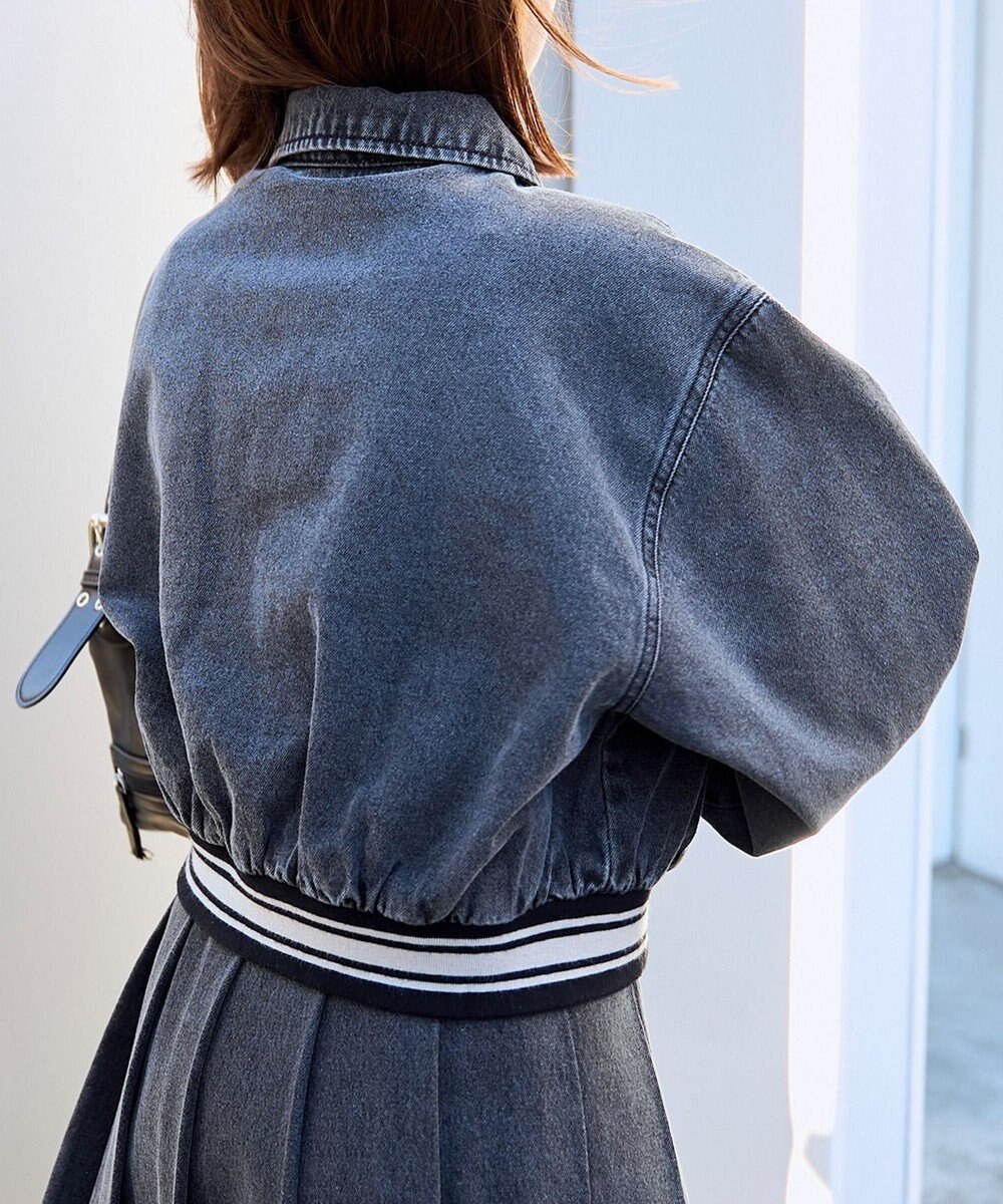 WEGO スタジアムロゴデニムショートスタジャン 