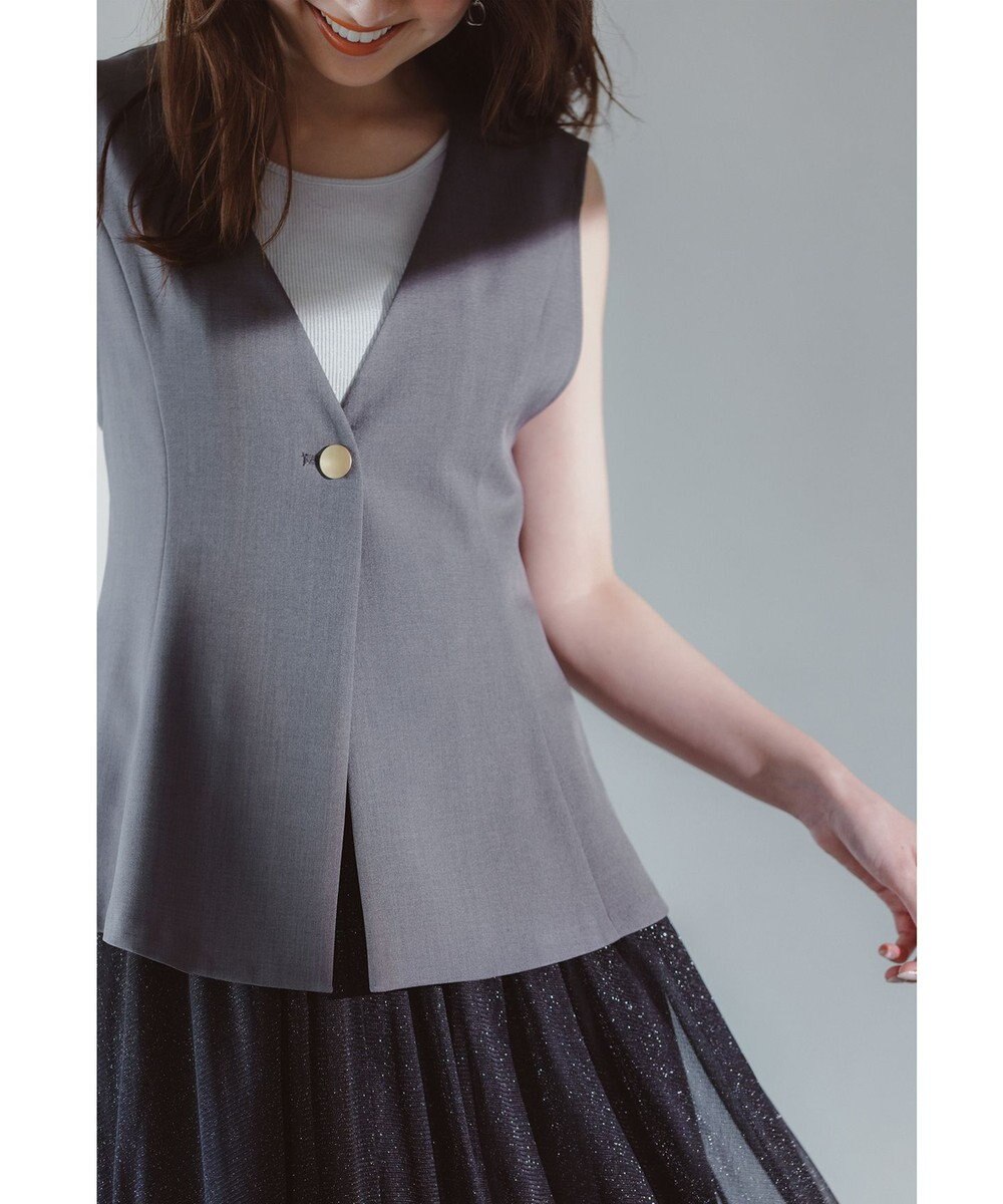 ANY SIS ラメテレコ タンクトップ 