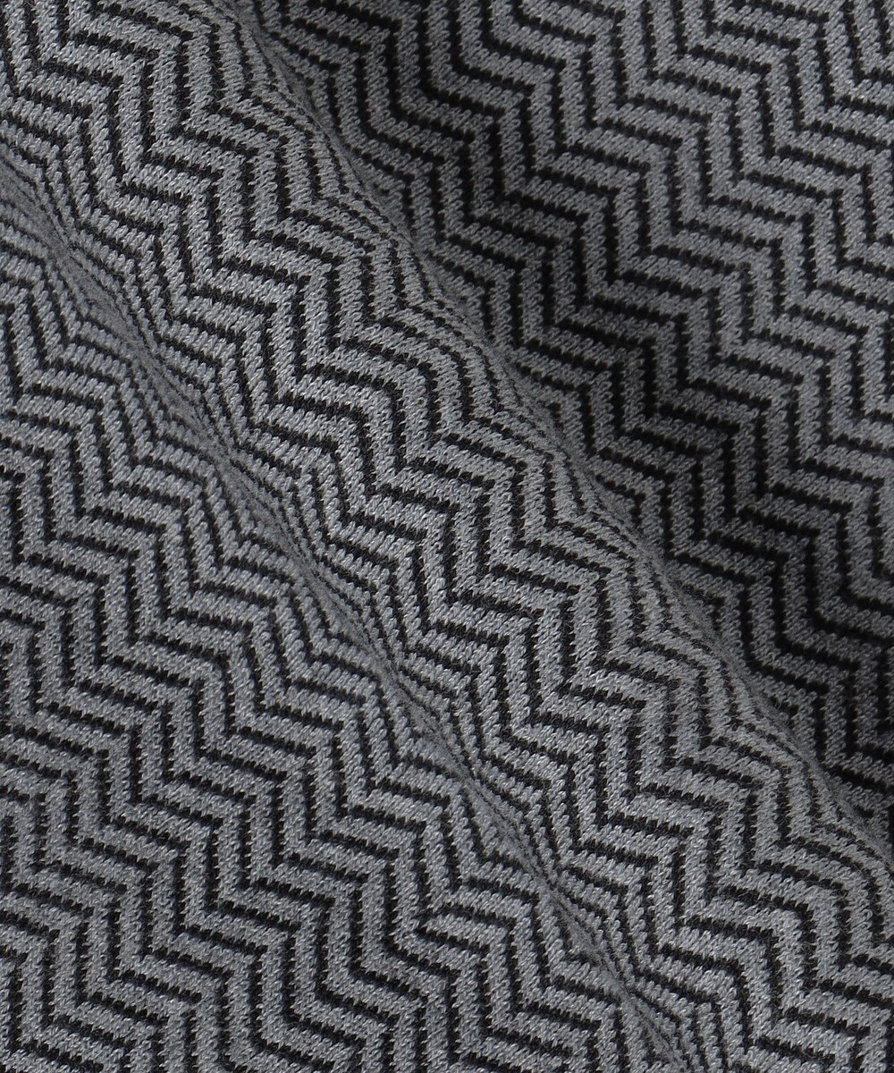 自由区 L 【WEB限定・マルチウェイ・洗える】ヘリンボーン柄リバーシブルニット セットアップ 