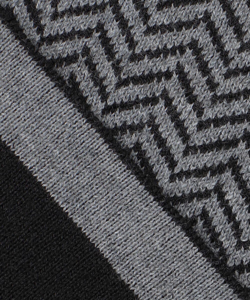 自由区 【WEB限定・マルチウェイ・洗える】ヘリンボーン柄リバーシブルニット セットアップ 