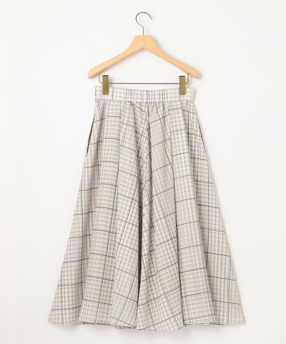 組曲 【洗える】シアーチェック スカート 