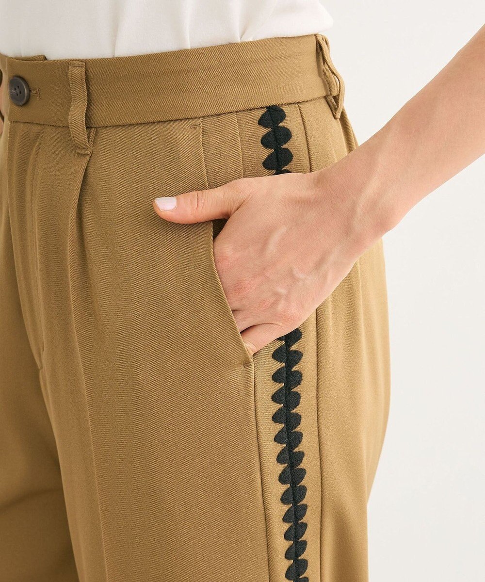 Green Parks ・ＥＬＥＮＣＡＲＥ　ＤＵＥ　サイド刺繍ラインパンツ 