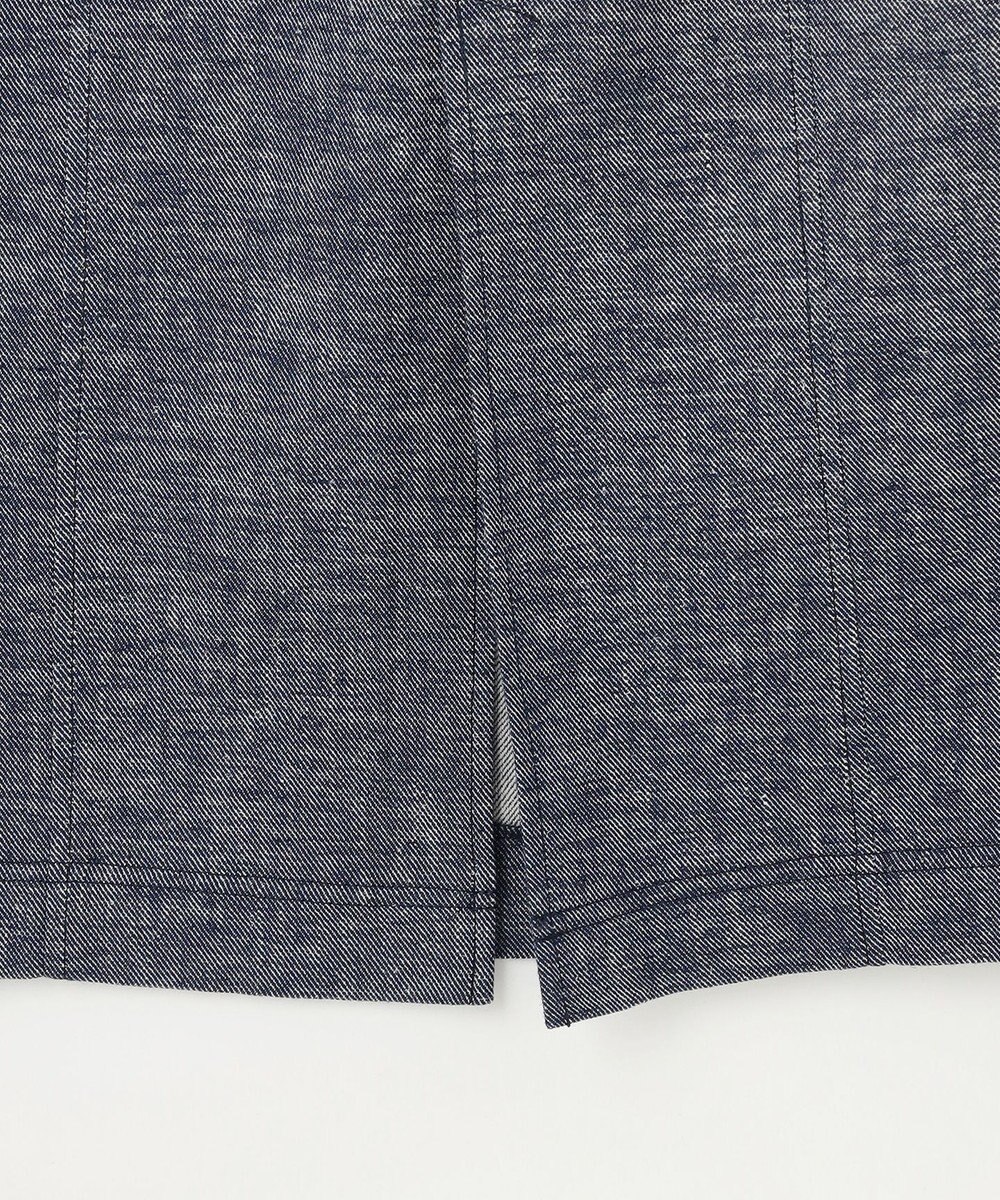 自由区 【洗える】コットンリネンシャンブレー スカート 