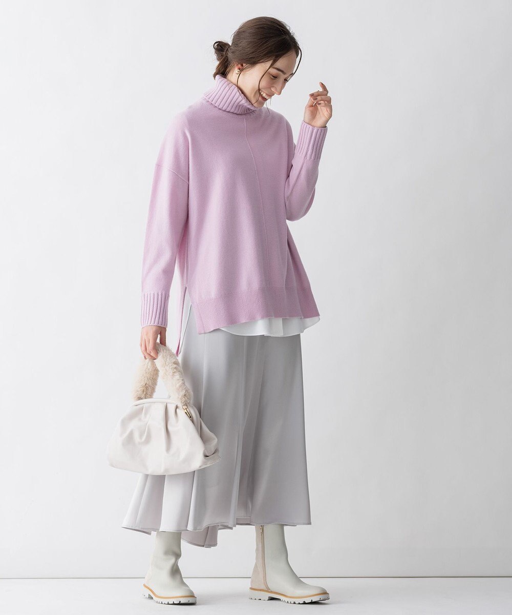 自由区 【洗える・Sサイズ有】ピュアカシミヤ タートルネックニット (検索番号:JL26) 