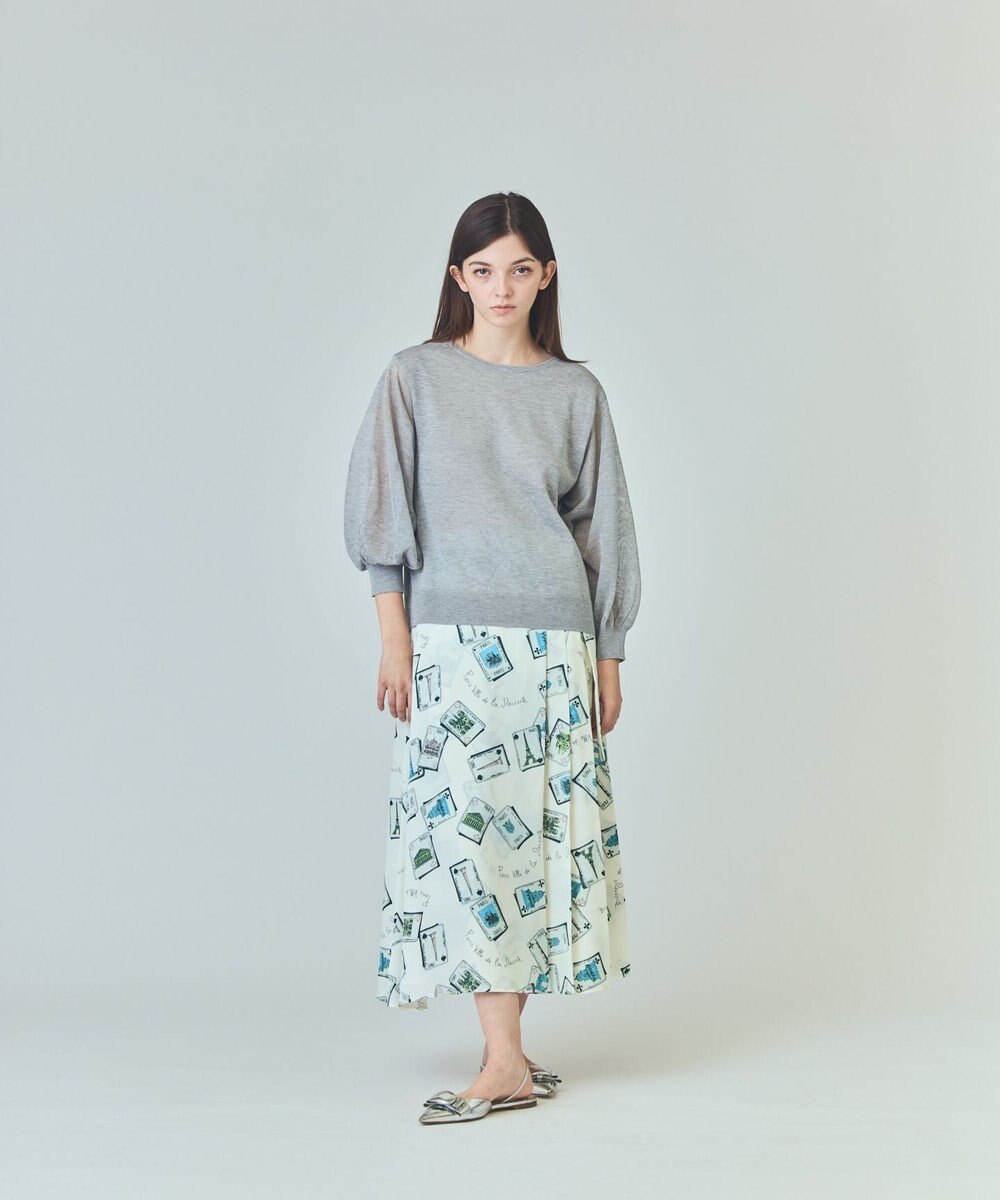 GRACE CONTINENTAL ラメシアーニットトップ 