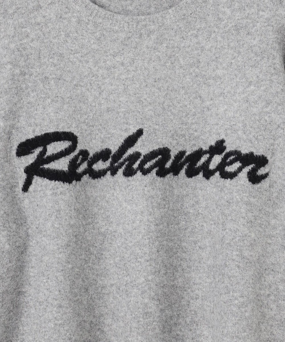 UNFILO ふわふわニット ロゴジャガード 