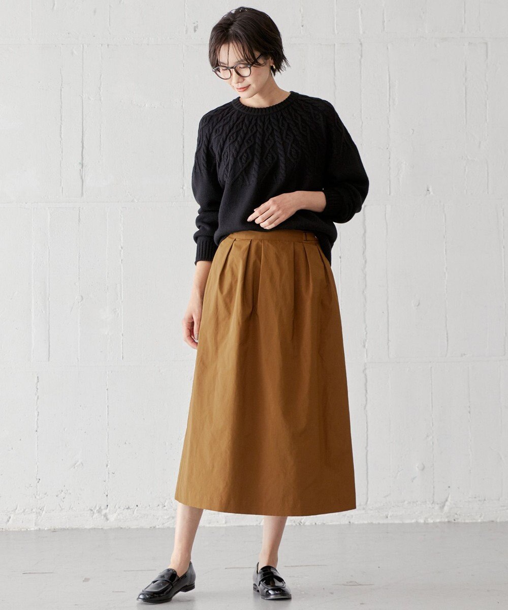 J.PRESS LADIES 【WEB限定・洗える】NEW GU フレアー ロング スカート 