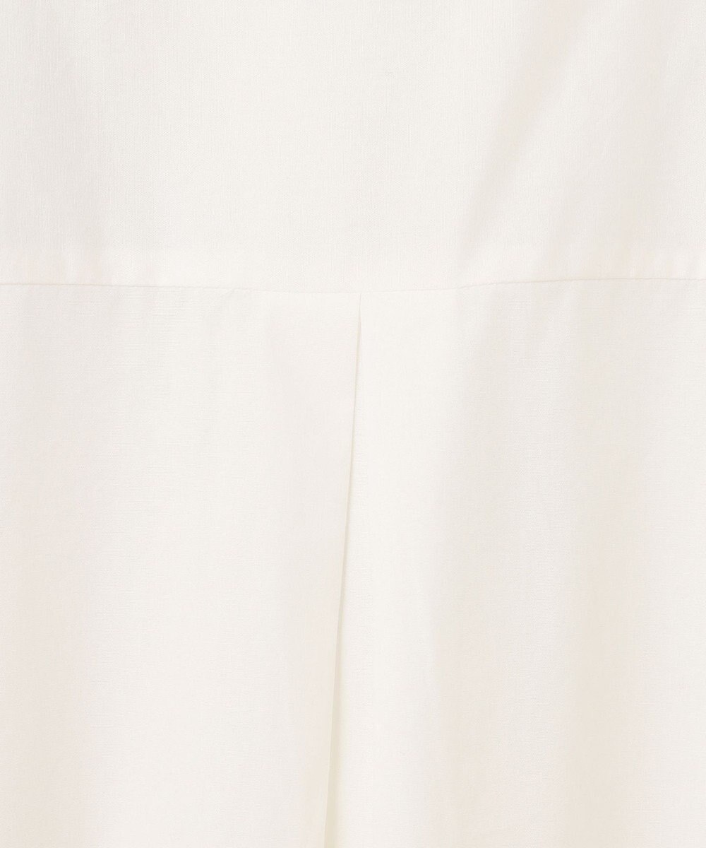 ANY 【洗濯機可】エンブロイダリー スキッパーチュニックブラウス 