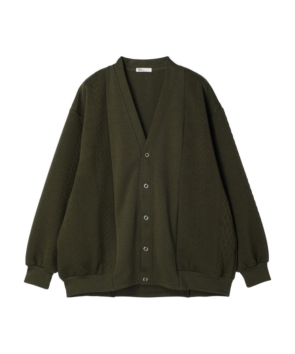 CRAFT STANDARD BOUTIQUE JQカット切り替えカーディガン1 