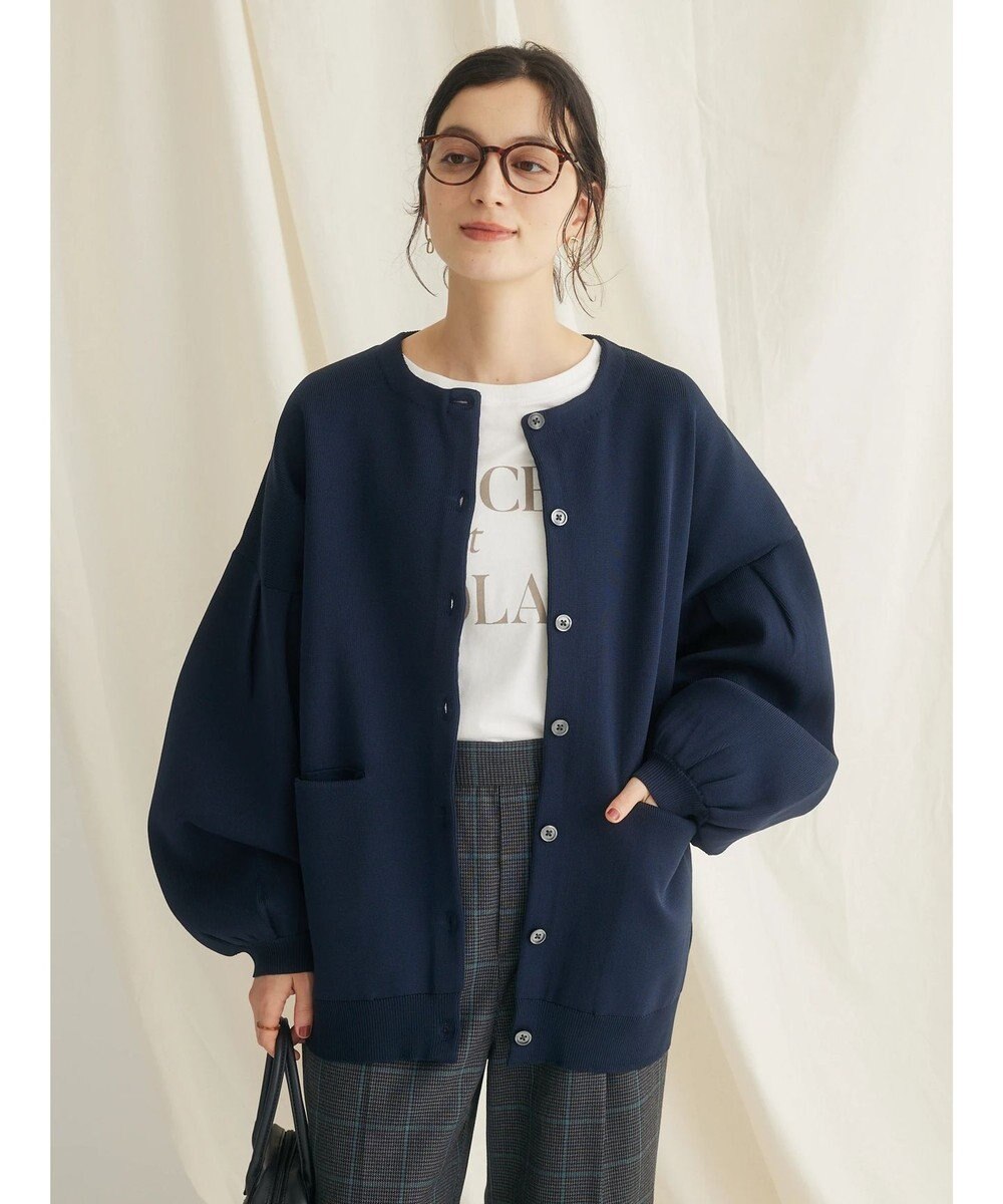 CRAFT STANDARD BOUTIQUE リサイクルポリエステルニットカーディガン 