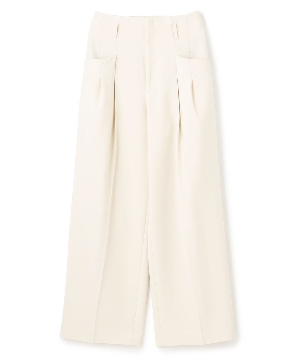 BEIGE， LAC / 2WAYストレッチワイドタックパンツ 