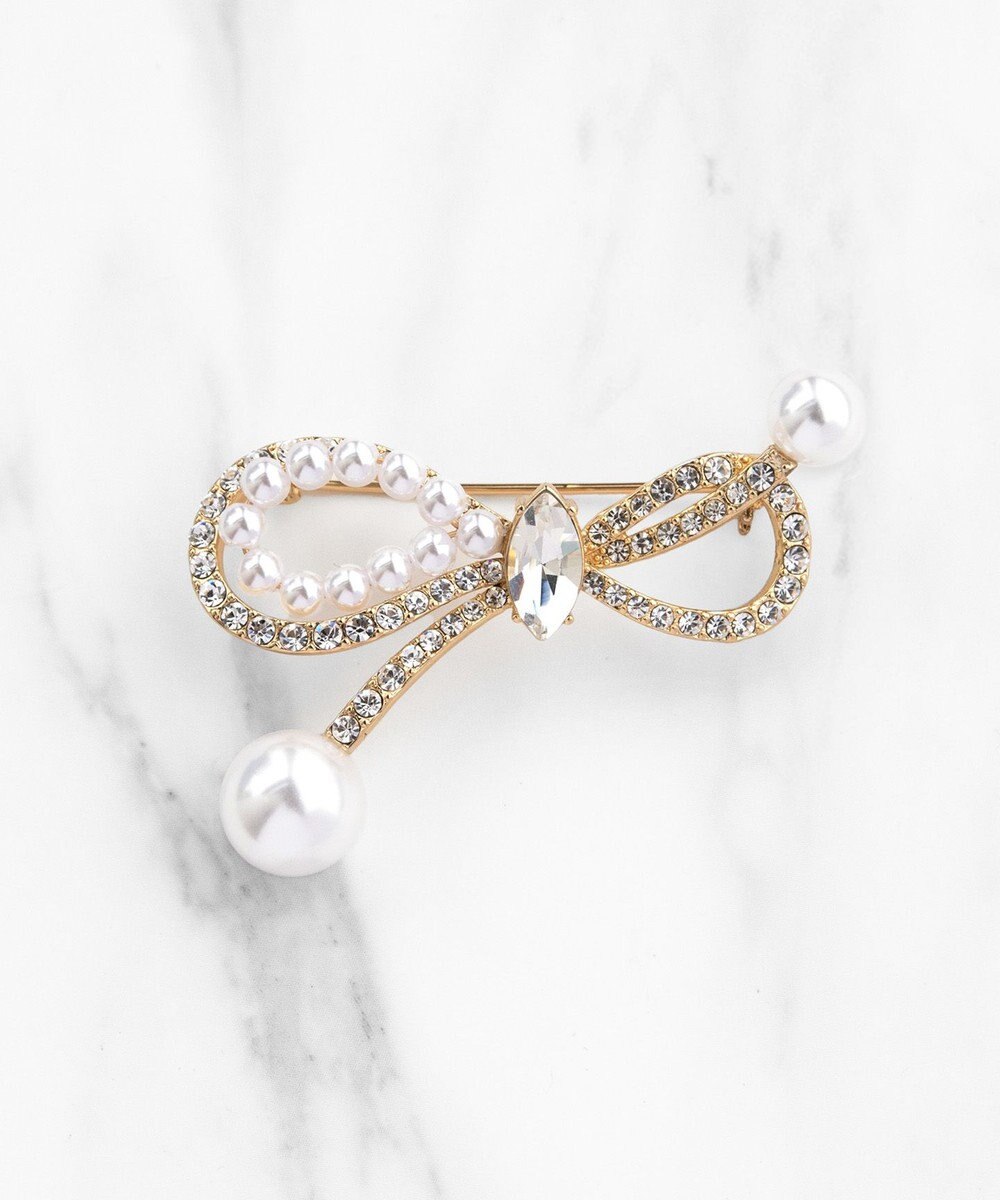 TOCCA 【八木アリサさん着用】SHAKE RIBBON 2WAY BROOCH NECKLACE ブローチネックレス 