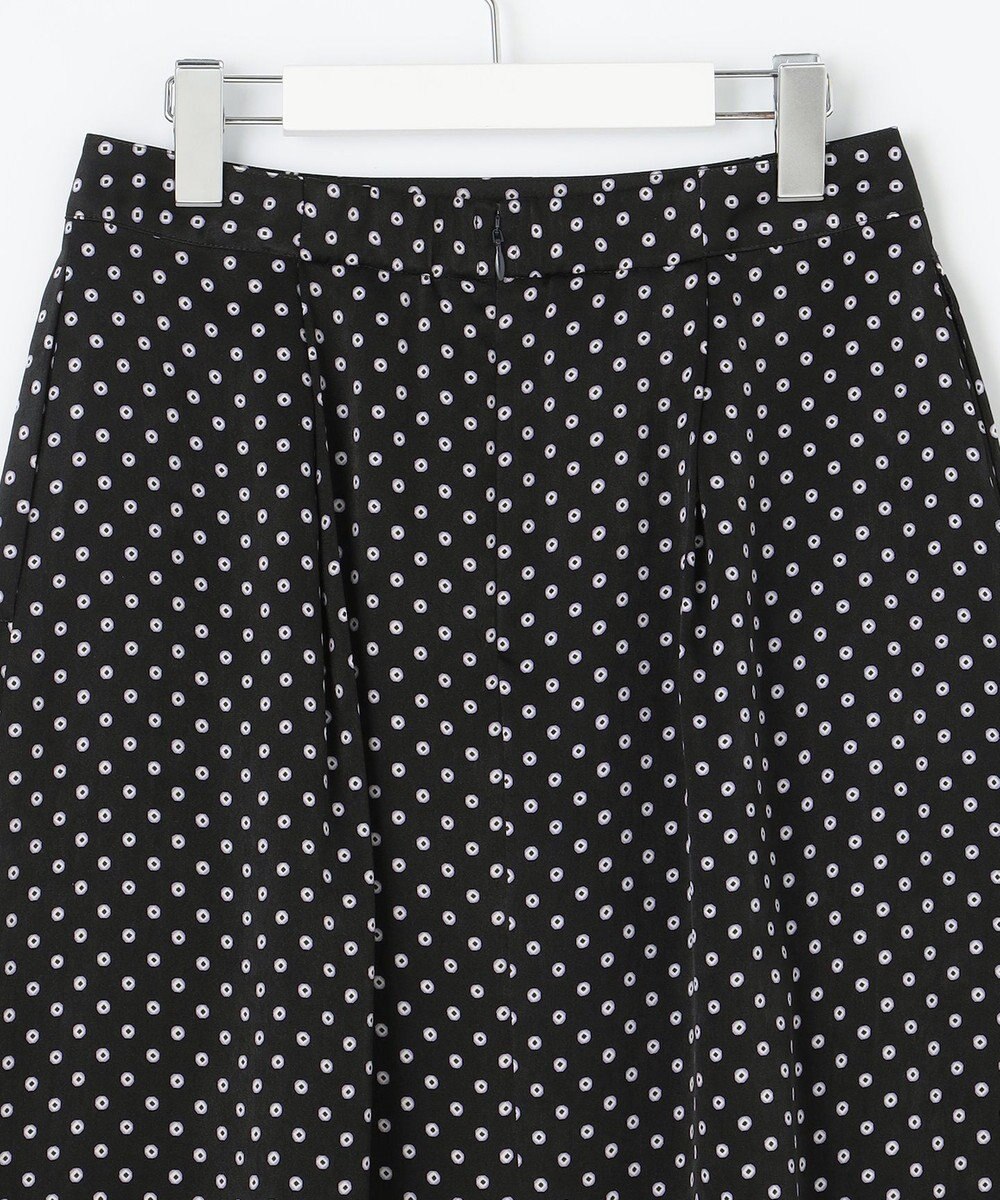 J.PRESS LADIES L 【洗える】ピーチサテン 幾何プリント スカート 