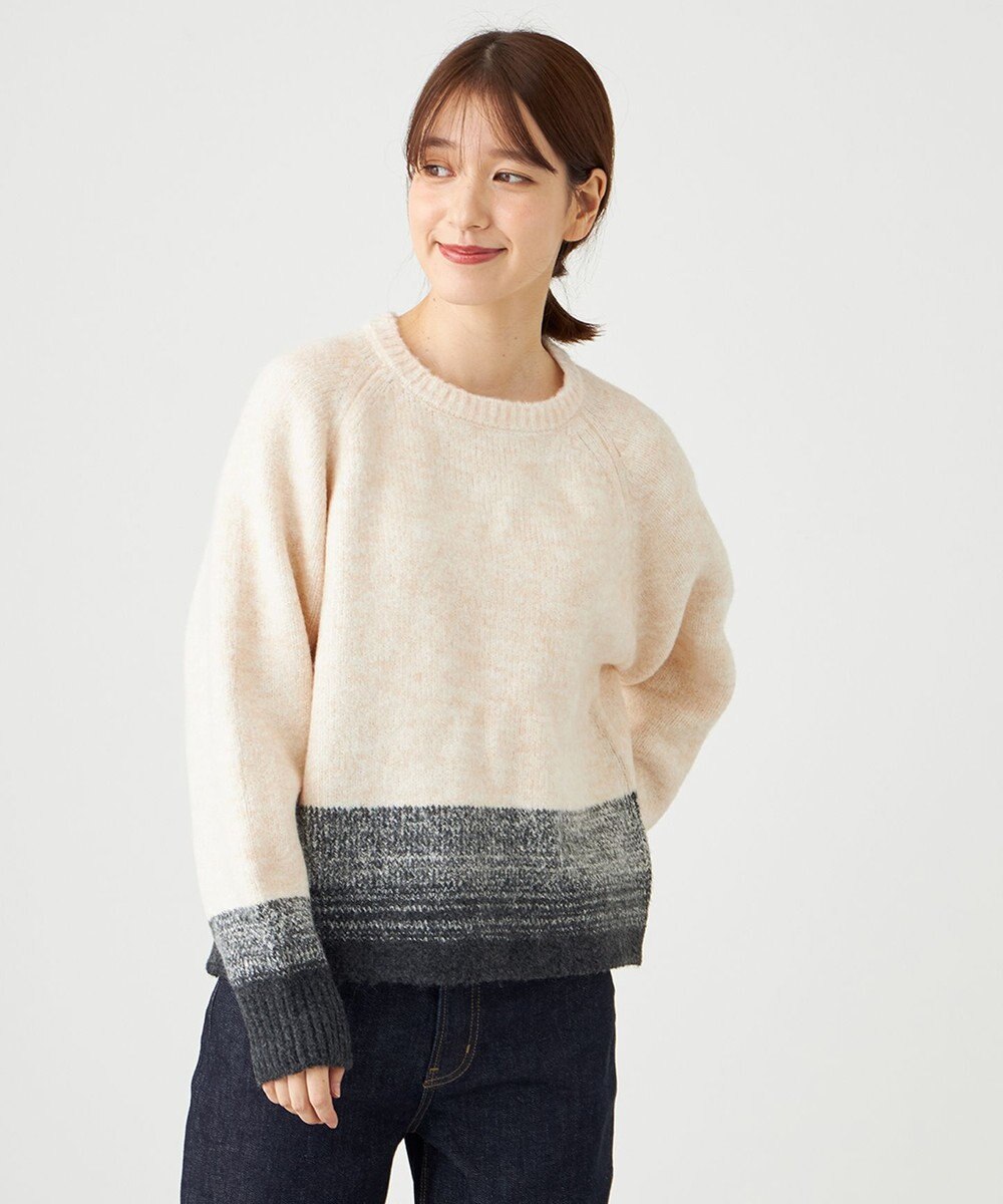 SHARE PARK LADIES 【洗える】グラデーションニット 