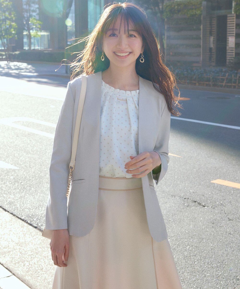 ANY SIS 【洗える】フロントタック ブラウス 