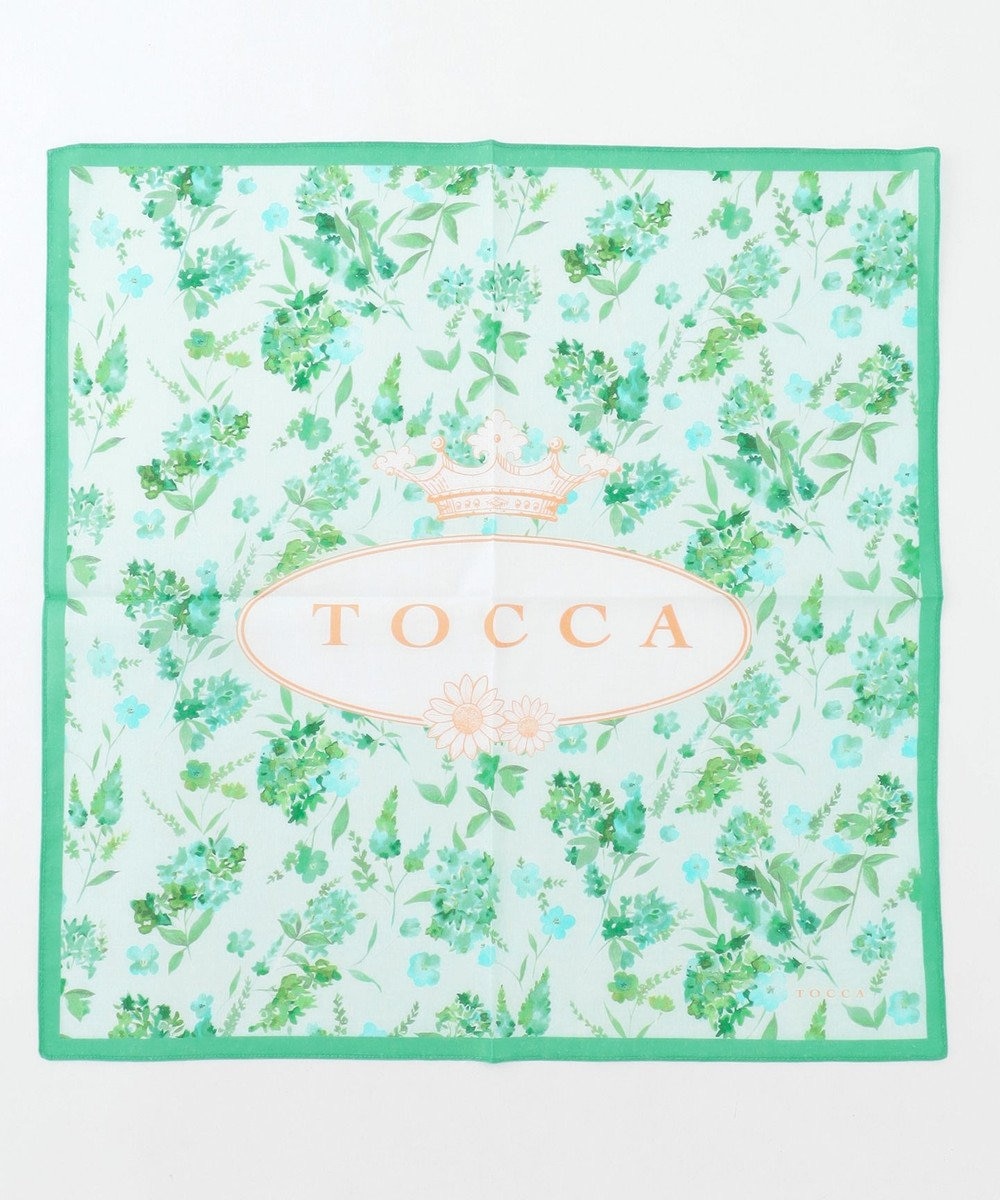 TOCCA EARTH GREEN HANDKERCHIEF ハンカチ 
