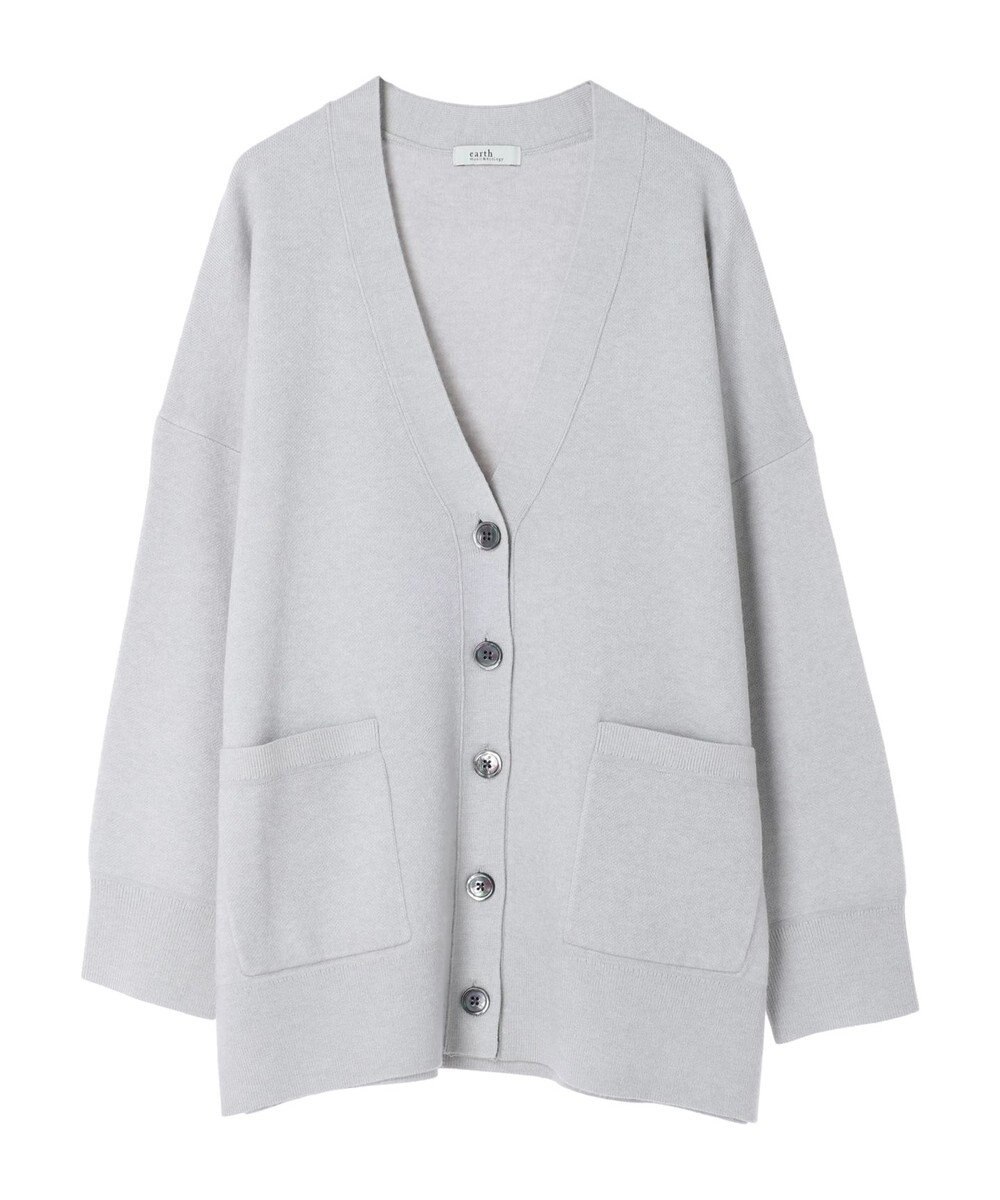 earth music&ecology やわらかタッチＶネックカーディガン 