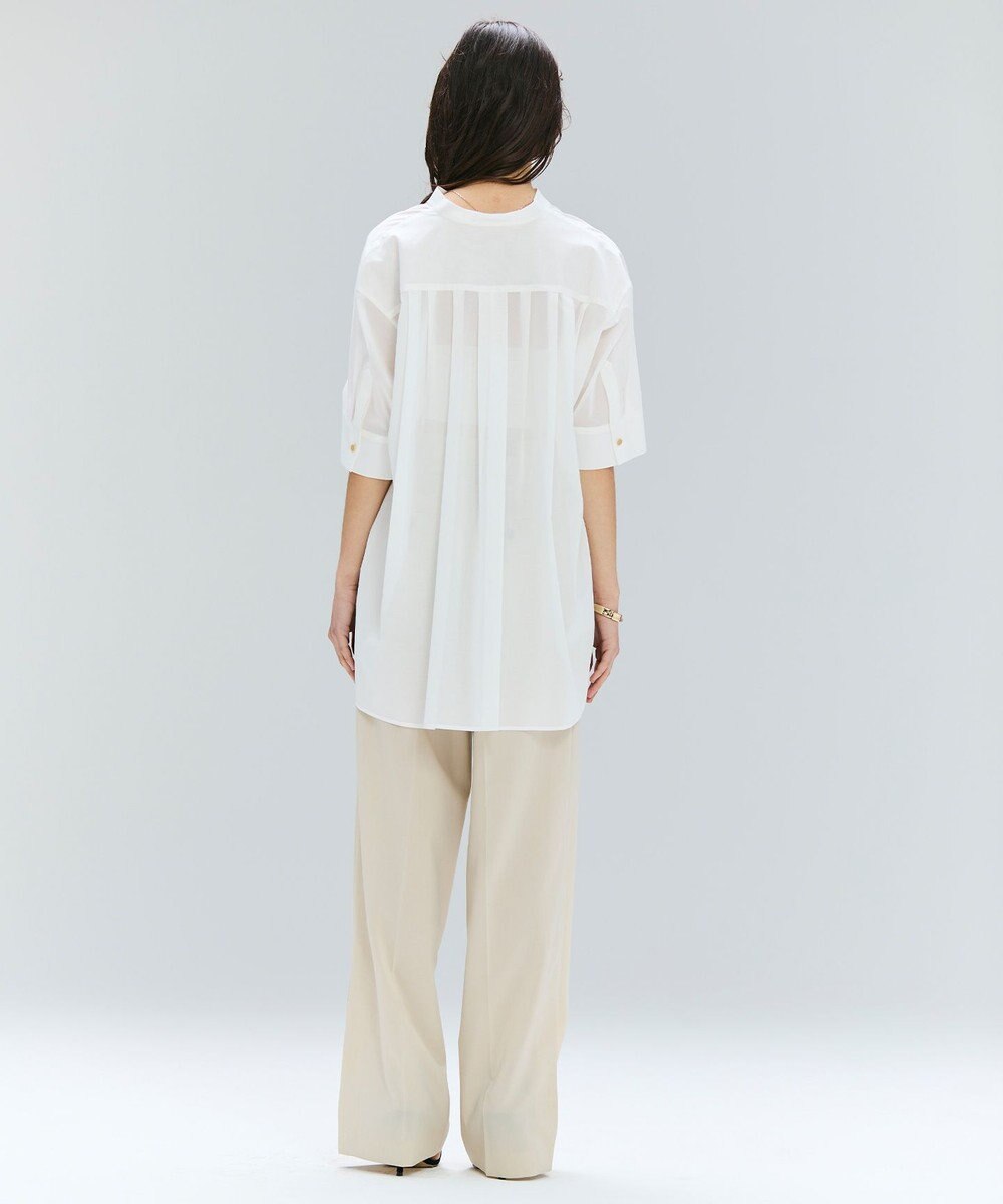 BEIGE， 【洗える/接触冷感/速乾/UVケア対応・Precious ９月号掲載】BATEAU / イージーウエストサイドスリットタックパンツ 