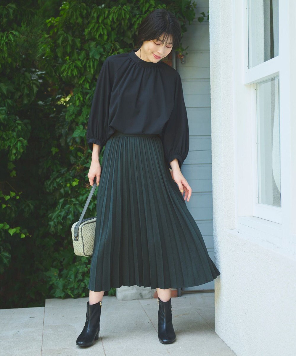 ANY 【速乾/UVカット/抗菌防臭/手洗い】エニィファンクションボリューム袖ブラウス 