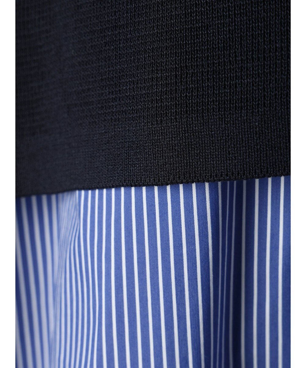 CRAFT STANDARD BOUTIQUE 【洗える】ニットベスト+シャツワンピース-SET 