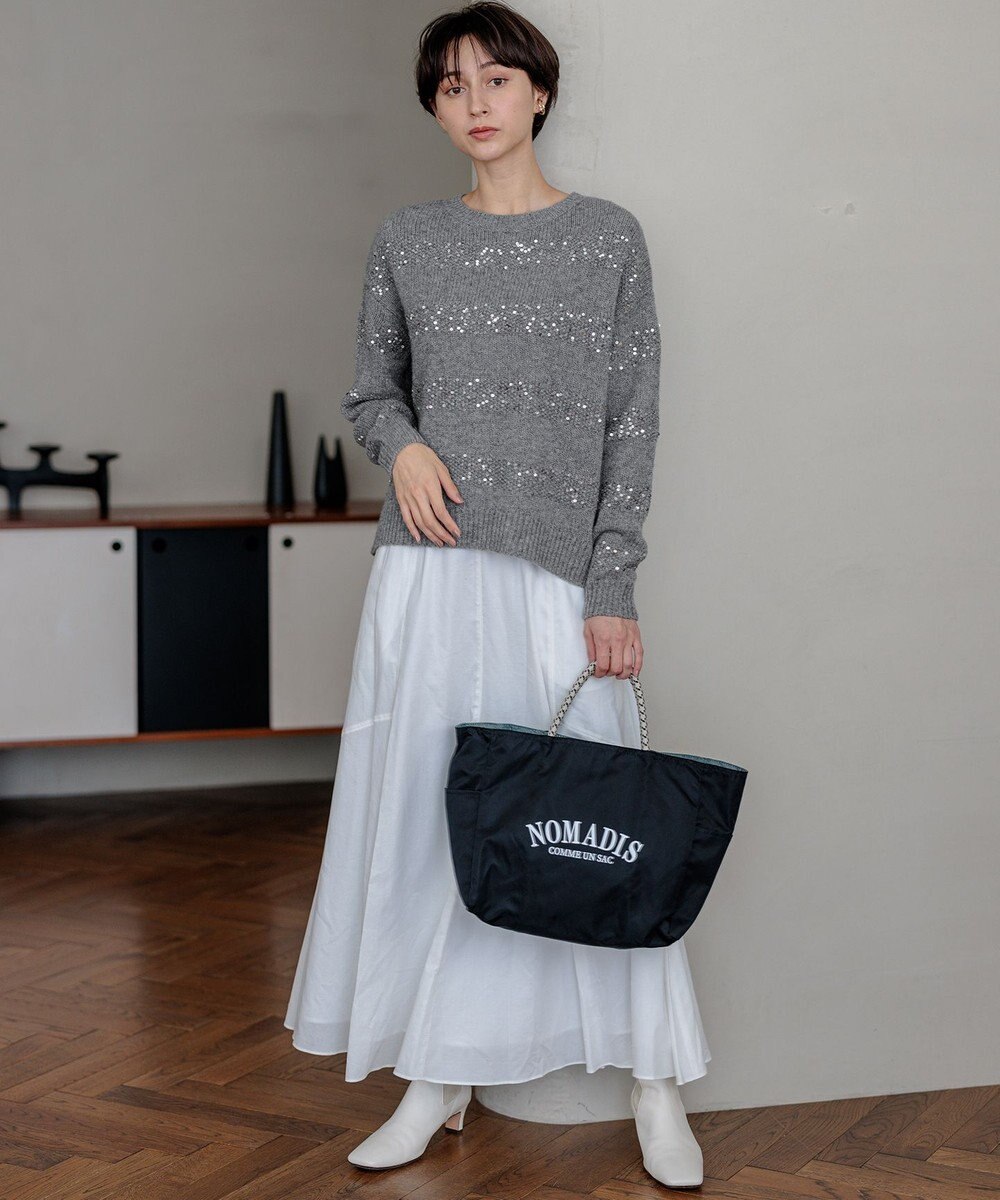 23区 S 【滝沢眞規子さん着用/一部店舗限定】スパングルボーダー ニット 