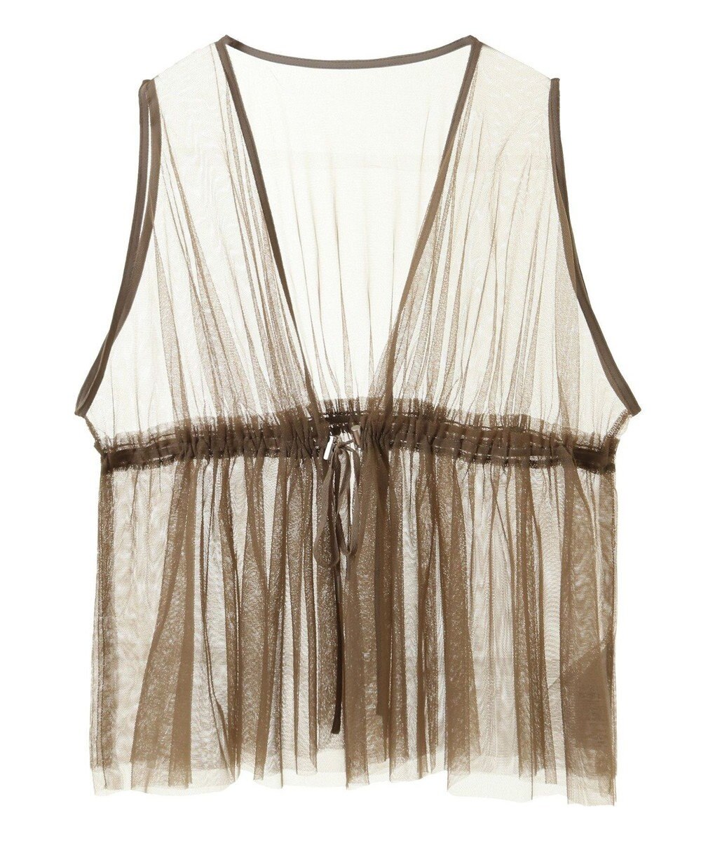 Green Parks ＳＥＴ２点　チュールベスト＋ロンＴＥＥ 