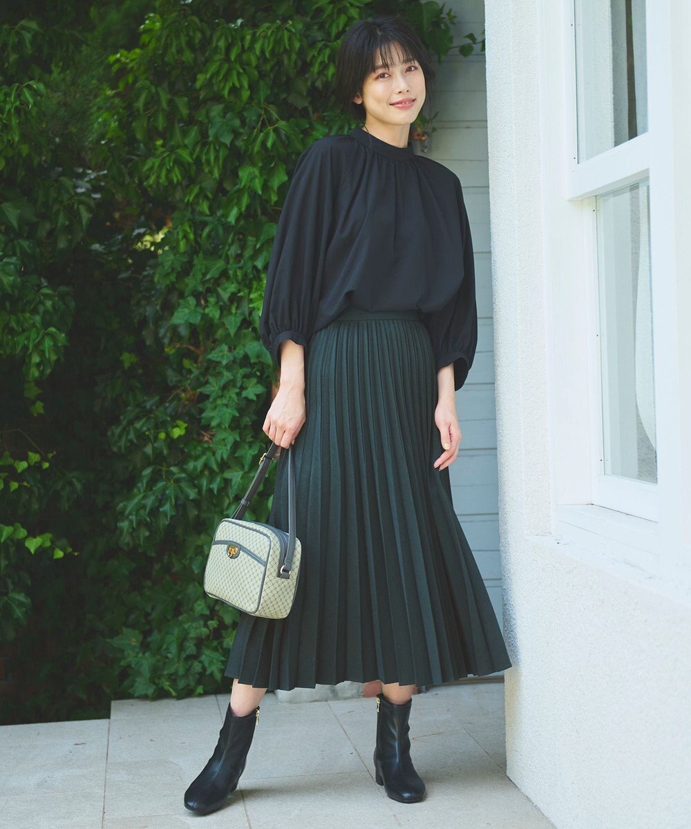 ANY L 【速乾/UVカット/抗菌防臭/手洗い】エニィファンクションボリューム袖ブラウス 