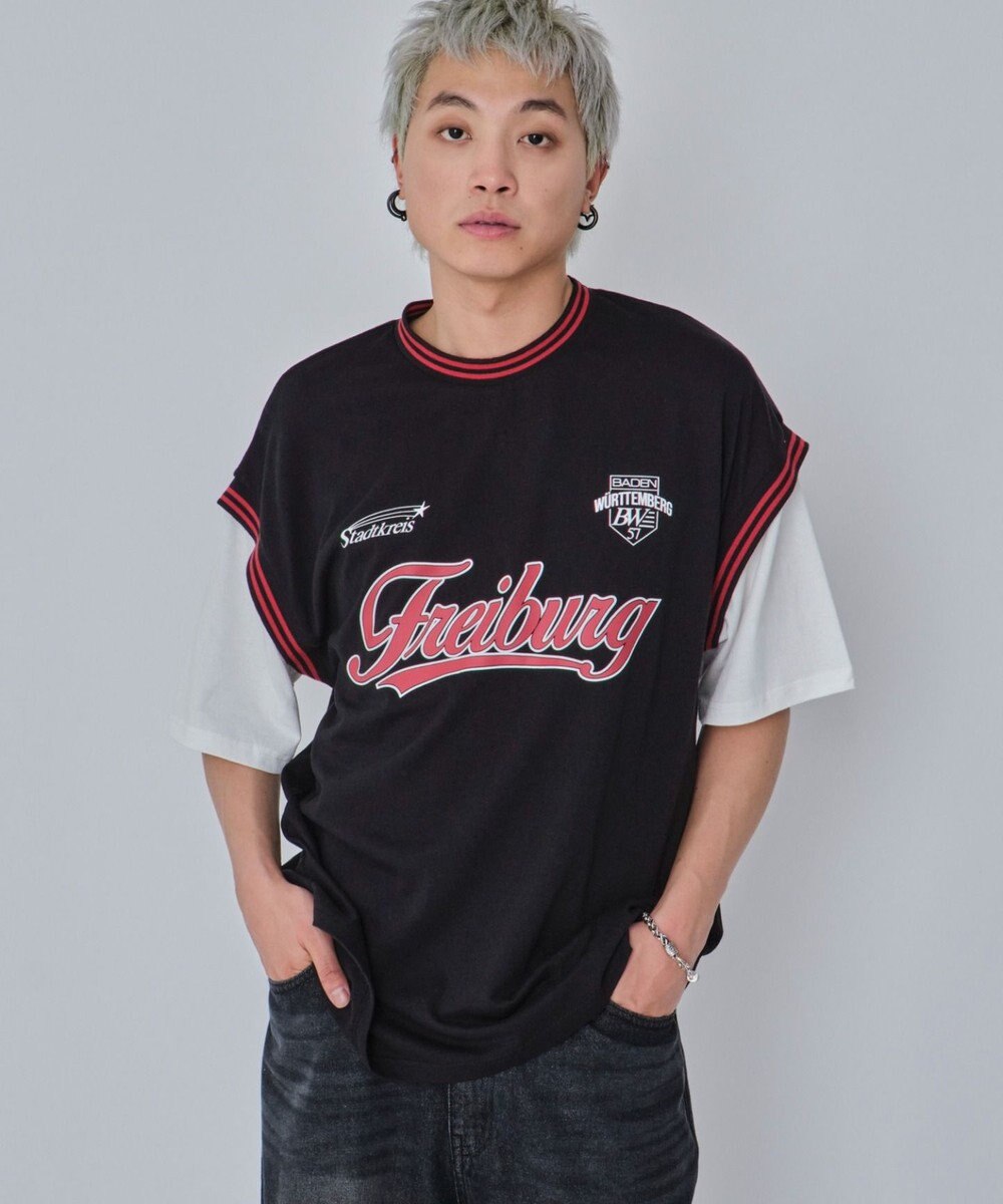 WEGO 【ユニセックス着用ITEM/MLサイズ展開】フェイクタンクグラフィックT（SS） 