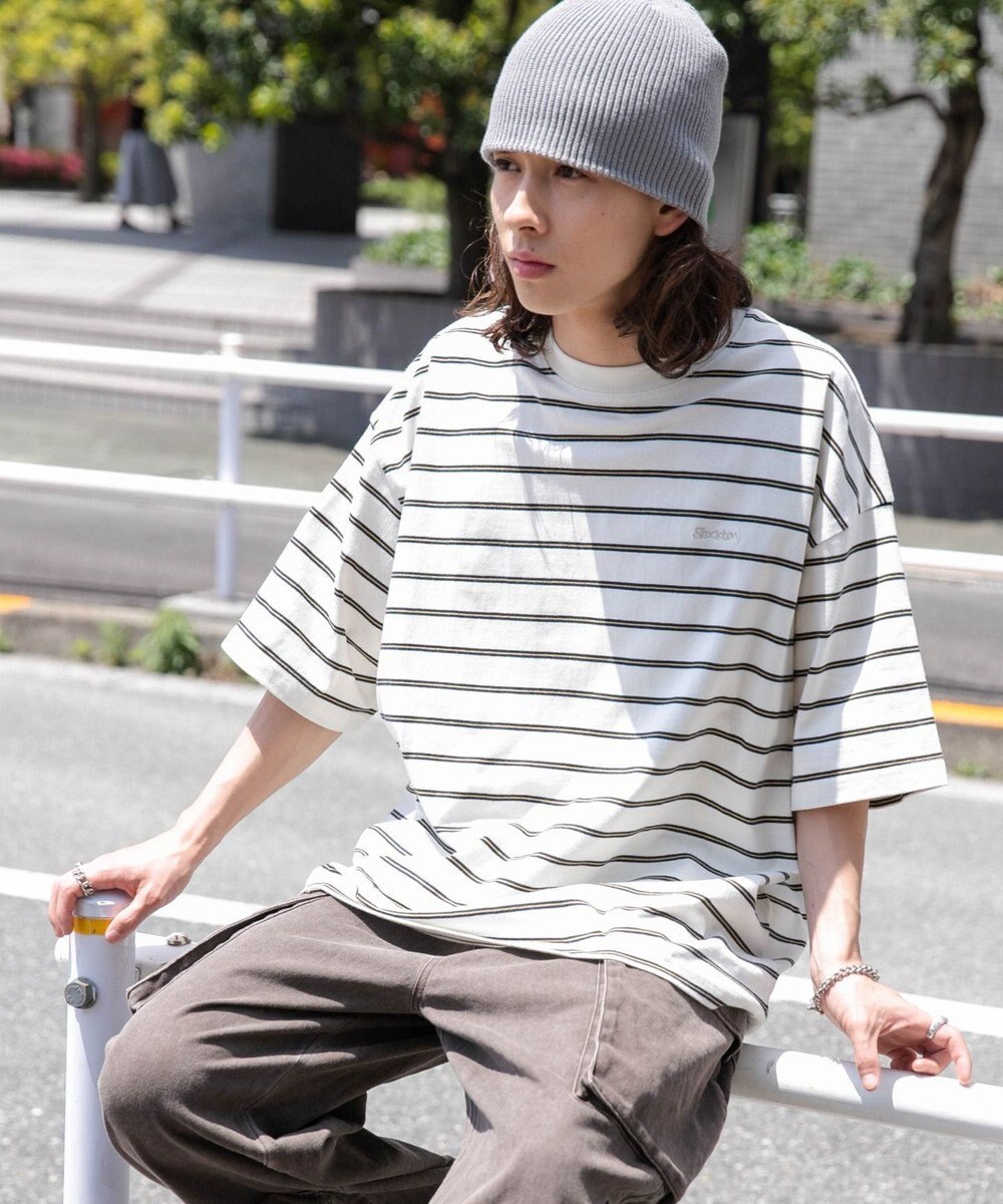 WEGO ワンポイントボーダーT 