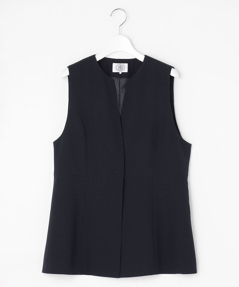 J.PRESS LADIES L 【セットアップ対応・洗える】RELAXIONツイル ジレ 