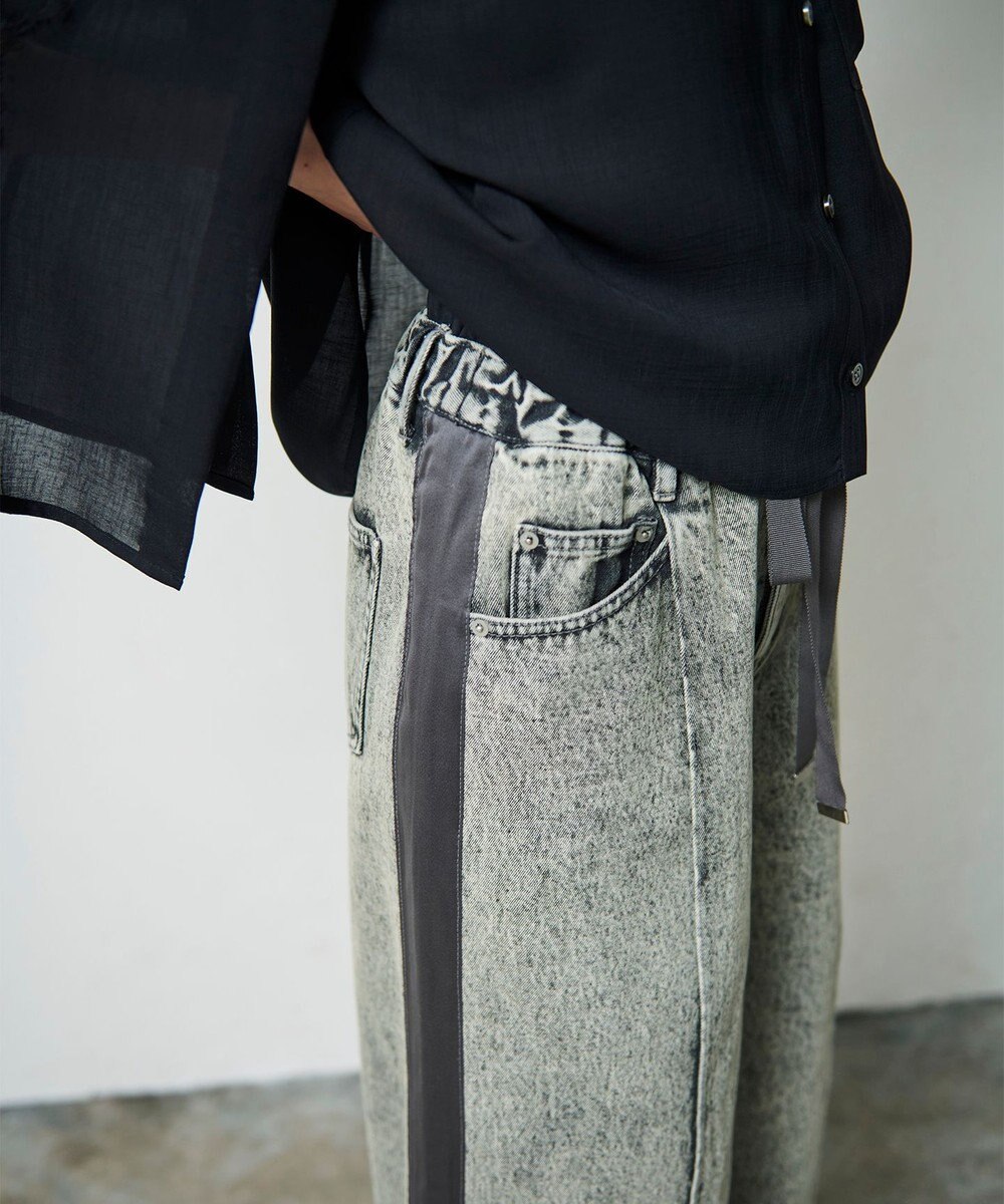 GRACE CONTINENTAL デニムワイドイージーパンツ 