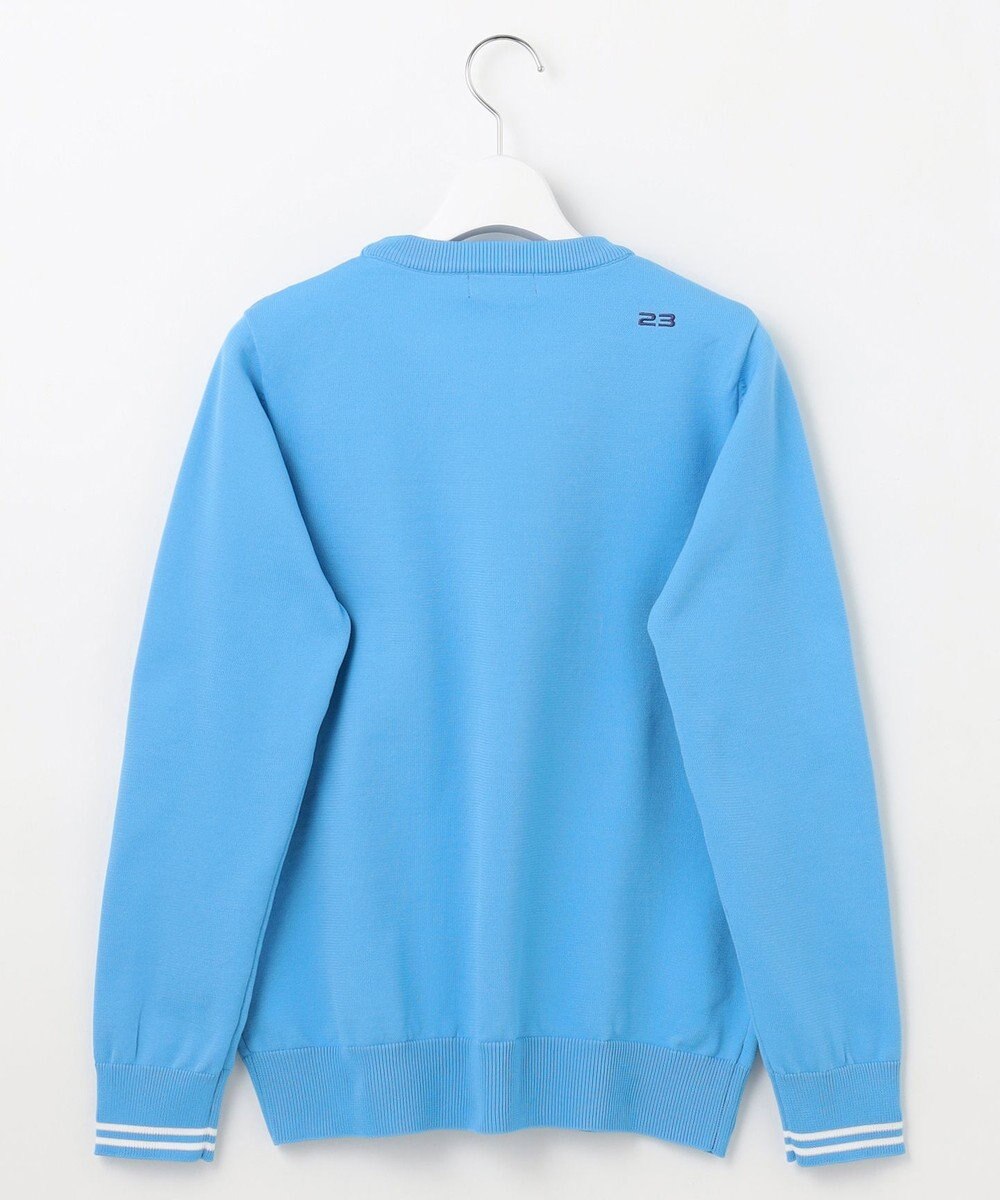 23区GOLF 【WOMEN】【ウォッシャブル】ロゴインターシャ ポリエステルニット 