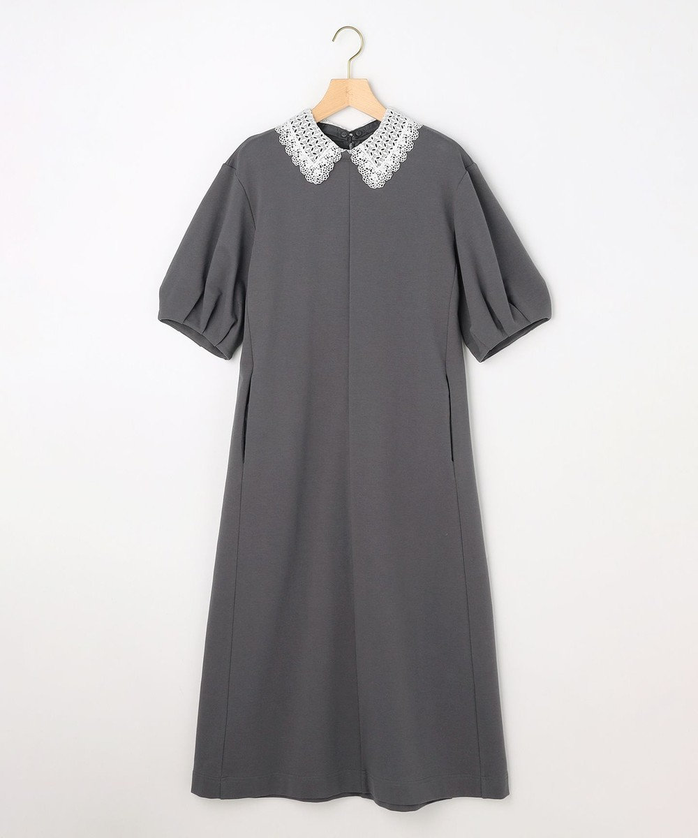組曲 S 【先行予約・2WAY】レース襟フレンチテリー ワンピース 