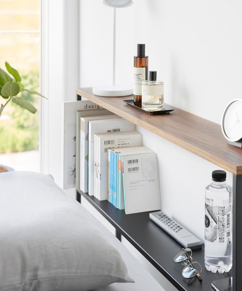 tower 棚板が動く後付けヘッドボード タワー ブラック 