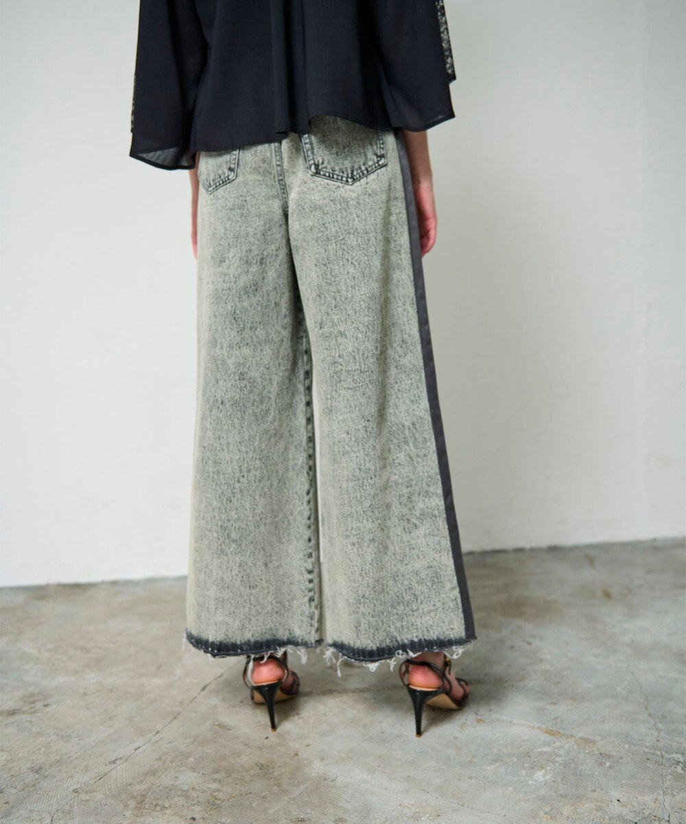 GRACE CONTINENTAL デニムワイドイージーパンツ 