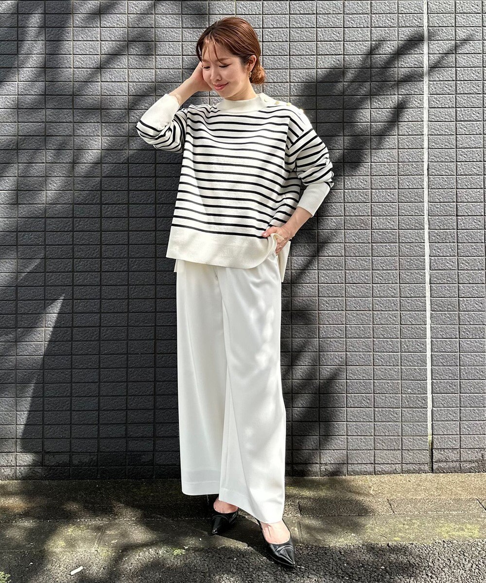 UNFILO 肩釦ハイネックニット 