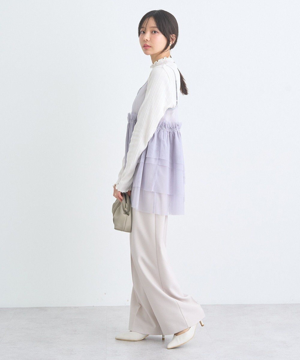 earth music&ecology ランダムチェーンリブハイネックプルオーバー 