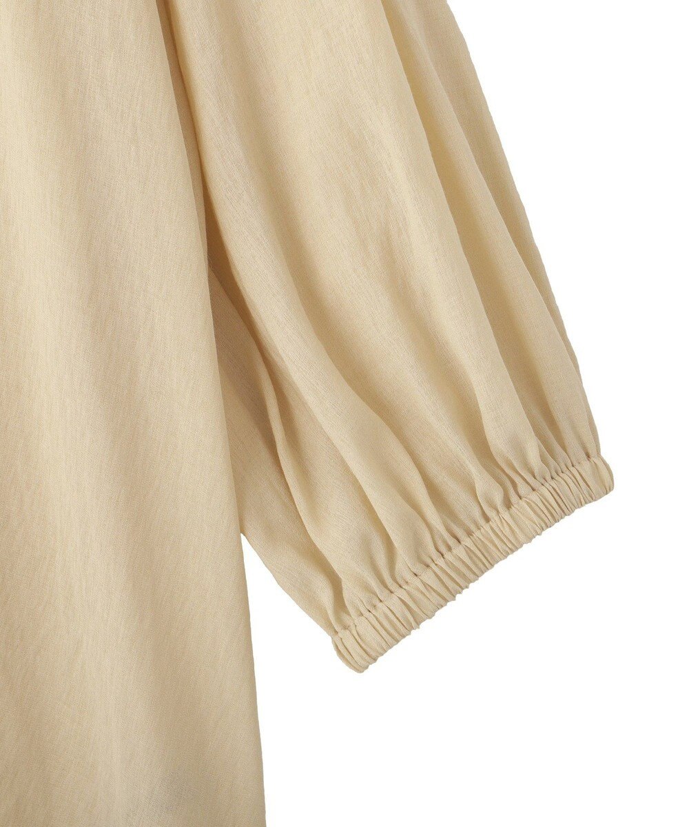 YECCA VECCA ラッフルリボンシアーブラウス 