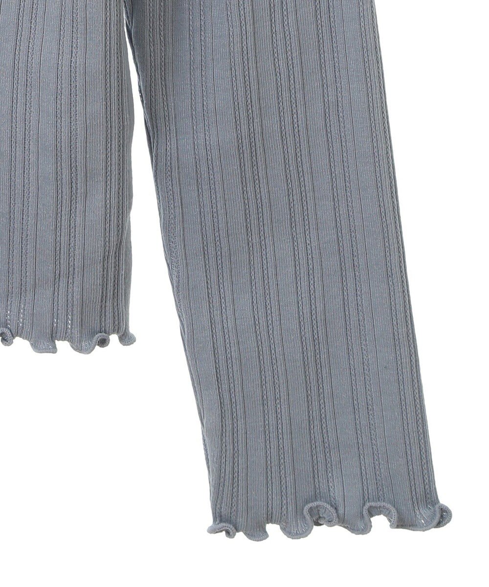 earth music&ecology ランダムチェーンリブハイネックプルオーバー 