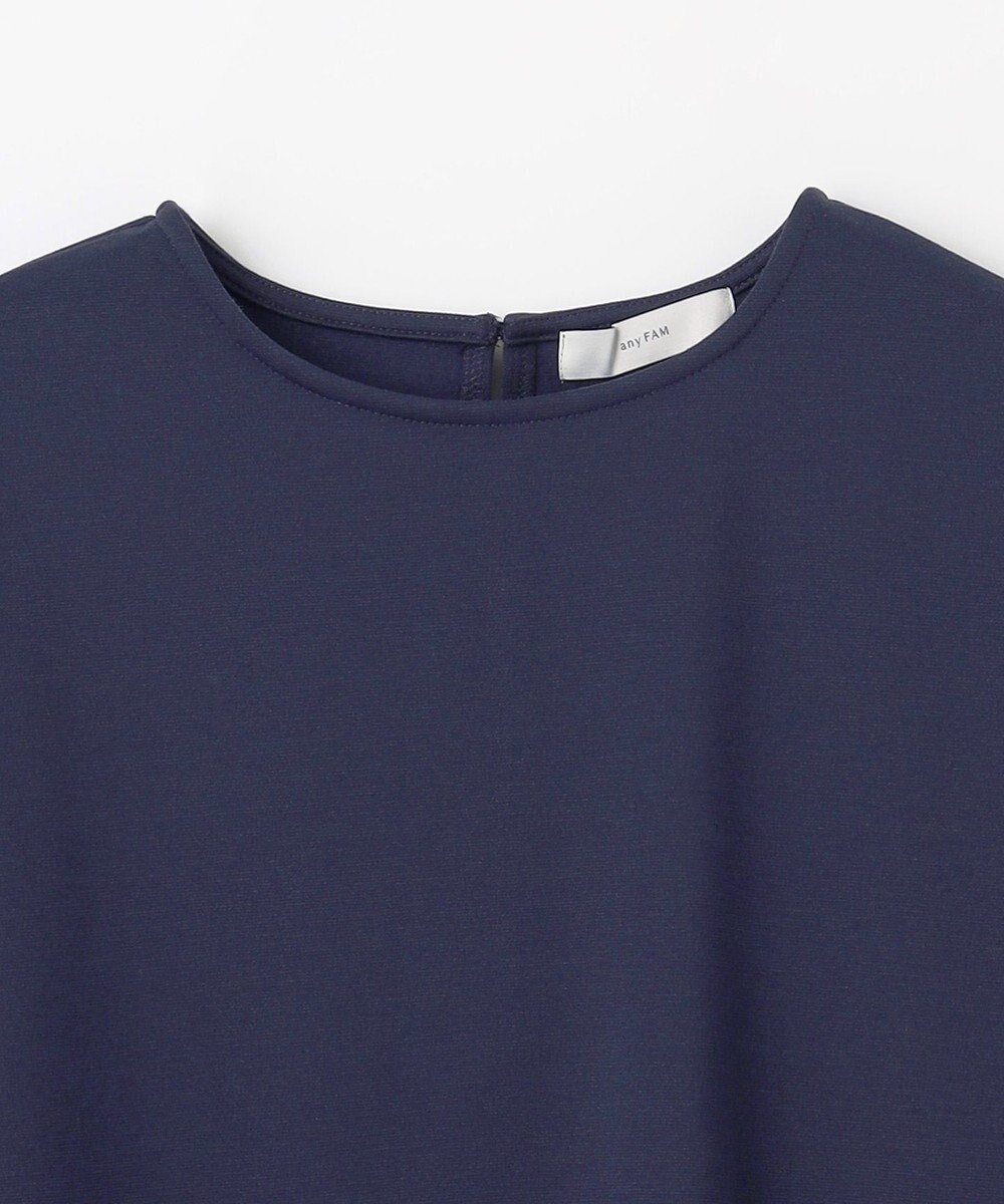 ANY ジョーゼット裏起毛ペプラムプルオーバー 