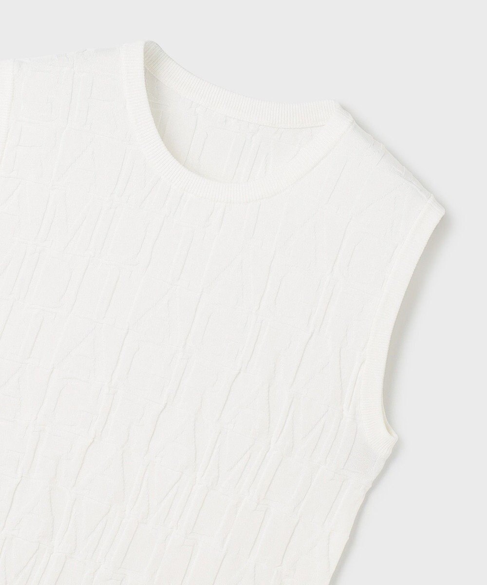 GRACE CONTINENTAL モノグラムニットトップ 